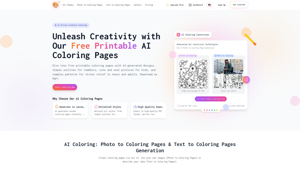 Best Coloring Pages AI