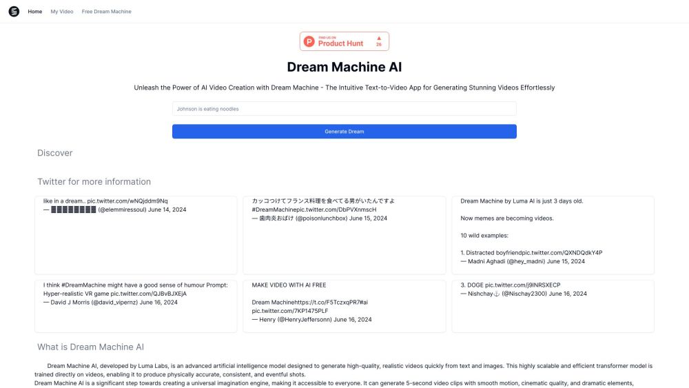 Dream Machine AI